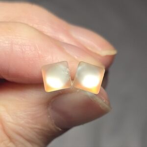 Square Frosted Earrings